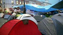 A pensioner's eviction triggers housing protests in Madrid