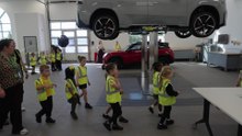 Year 1 pupils from Grazeley Church of England Primary School take part in The Spark Lab at BMW Group Academy UK in Reading