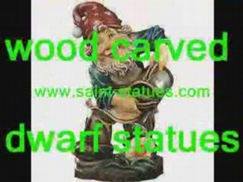 Gnome garden statues wooden, hand carved & handcrafted!