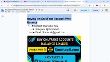 Top 10K Online Platforms for Buy An Onlyfans Accounts with Balance Reddit