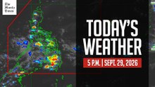Today's Weather, 5 P.M. | Sept. 29, 2026