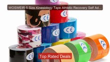 WOSWEIR-5 Size Kinesiology Tape Athletic Recovery Self Adhere... -- Amazing Value 2026 | Must Have!