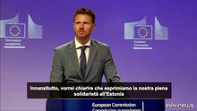 Ue: solidarietà all'Estonia dopo l'attacco russo