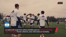 Entrenameinto de la selección argentina