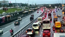 İstanbul'da akşam saatlerinde trafik yoğunluğu yüzde 85'e çıktı
