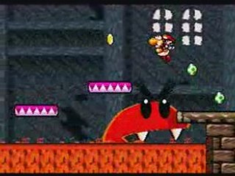 Super Mario World 2 - Yoshi's Island : exemple d'un niveau