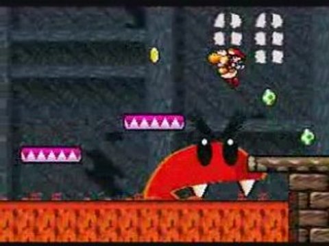 Super Mario World 2 - Yoshi's Island : exemple d'un niveau