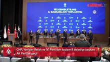 9 belediye başkanı AK Parti'ye katıldı! Rozetlerini Erdoğan taktı