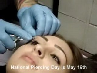 National Piercing Day is May 16th! (Eyebrow Piercing)
