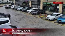 İstanbul Çekmeköy'de iki aracın kafeye girdiği kaza