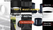 Why Everyone Is Buying Top 5 Dryer Vent Connectors For Duct Installations - Plastic Vent Pipe Adapter Flange Connector W...