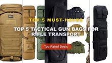 Top 5 Best Top 5 Tactical Gun Bags For Rifle Transport (Must Have!) - 80/95/115cm Tactical Double Gun Case, Rifle Case, ...