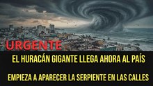 Urgente: el huracán gigante ya llegó y destruye la ciudad... ¡serpientes en las calles!