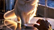 外洋の客船で猫に揉まれる5分間を、小声で実況してみた【船室按摩】#shorts