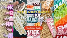 Cheap & Best Top 5 Custom Acrylic Bag Tags For Backpacks Unboxing & Review - Transparent Plate Acrylic Custom Name Keych...