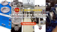 Top 5 Precision Oil Filter Machines For Factories: Top 5 Best Sellers - Factory Direct Hydraulic Oil Filter Cart 16 100L...