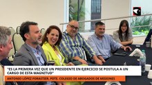 El Colegio de Abogados de Misiones destacó el respaldo del interior a la candidatura de Demarchi
