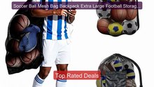 Soccer Ball Mesh Bag Backpack Extra Large Football Storage ... -- Top Pick 2026 | Unbeatable Price!