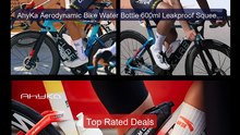 AhyKa Aerodynamic Bike Water Bottle 600ml Leakproof Squeeze Re... -- Best Buy 2026 | Great Quality!