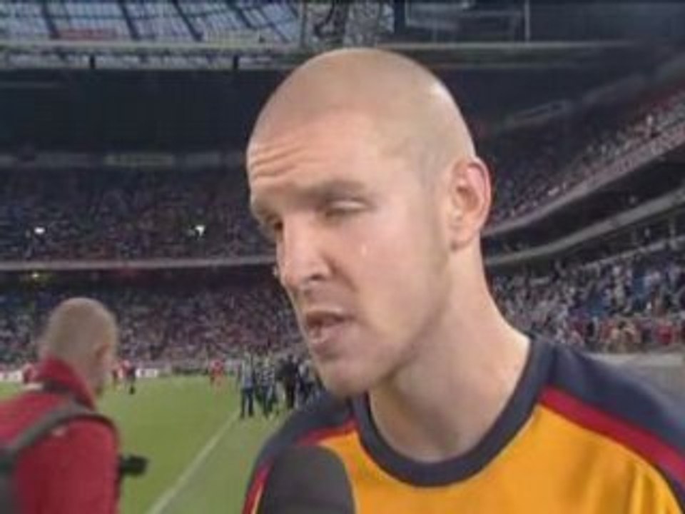 FABIANSKI AND SENDEROS INTERVIEW ARSENAL VS SEVILLE