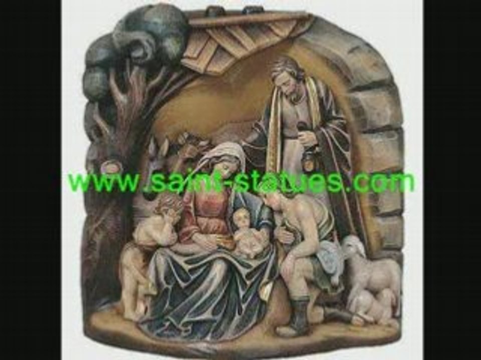 The holy family statues wood carved & handcrafted!