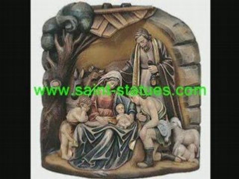 The holy family statues wood carved & handcrafted!
