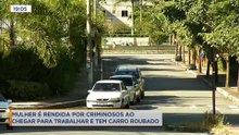 Mulher é assalta e tem o carro levado por bandidos quando chegava para trabalhar