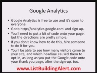 List Building and Copywriting Headlines