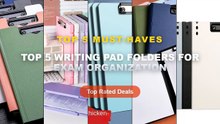 Amazing Top 5 Writing Pad Folders For Exam Organization You Need To See - A4 File Folder Clipboard Writing Pad Memo Clip...