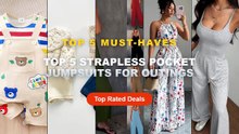 Amazing Top 5 Strapless Pocket Jumpsuits For Outings You Need To See - Elegant Women's Overalls Jumpsuits for Spring, Su...