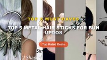 Top 5 Metal Hair Sticks For Bun Updos: Top 5 Best Sellers - 1PC Vintage Chinese Style Metal Hair Stick for Women Chopsti...