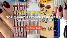 Amazing Top 5 Hand Pressed Fake Nails For Fast Application You Need To See - 120 PCS/Box Almond Short Fake Nail Press, S...