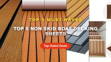 Amazing Top 5 Non Skid Boat Decking Sheets You Need To See - EVA Foam Boat Flooring Non Skid Decking Pad Faux Teak Sheet...
