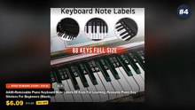 Top 5 Silicone Piano Keyboard Note Labels: Top 5 Best Sellers - Piano Keyboard Stickers for 88/61 Key, Silicone Removabl...