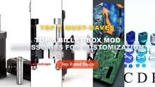 Top 5 Best Top 5 Billet Box Mod Accessories For Customization (Must Have!) - 510 Rectangle square drip tip With Button s...