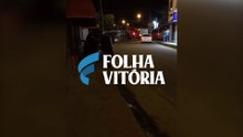 Homem resiste à abordagem policial em Cariacica