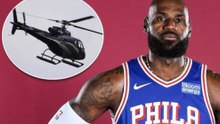 LeBron, que vive en Nueva York, viaja en helicóptero a Filadelfia para entrenar con los Sixers