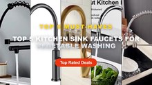 Amazing Top 5 Kitchen Sink Faucets For Vegetable Washing You Need To See - Spring pull Type Household Kitchen Faucet Dua...