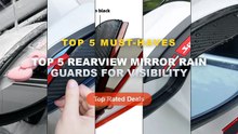 Cheap & Best Top 5 Rearview Mirror Rain Guards For Visibility Unboxing & Review - 2/4pcs Car Rearview Mirror Rain Eyebro...