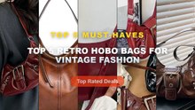 Cheap & Best Top 5 Retro Hobo Bags For Vintage Fashion Unboxing & Review - Y2K Retro Pleated Hobo Shoulder Bag for Women...