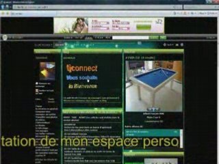 Presentation de mon espace perso