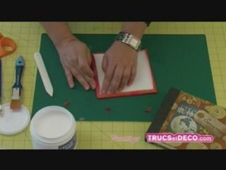 Cartonnage coupe d'angles et collage 2 par TrucsetDéco.com