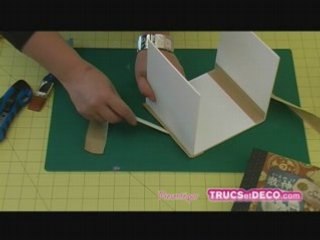 Cartonnage : montage d'une boite en carton par TrucsetDéco
