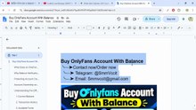 #20 Top Places to Buy! OnlyFans Accounts With Balance Available