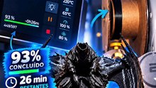 Nazgûl 3D a 93% | Será que o filamento chegou até o final?