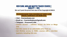 Courses4sale.com — New Sunil Miglani Master Trader Course [ Quality – HD]
