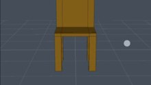 Model a simple chair in 3d modelling app