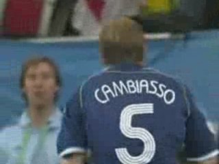 But de Cambiasso avec l'Argentine