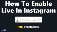 How to enable live in instagram (Step by Step)