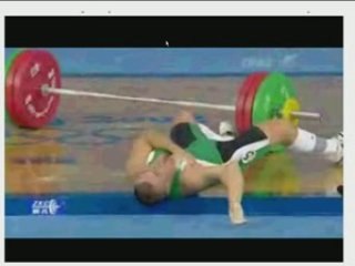 Janos Baranyai Weightlifting Mishap